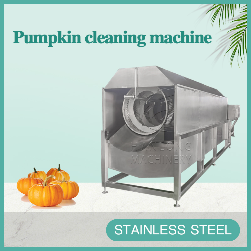 Pumpkin cleaning machine