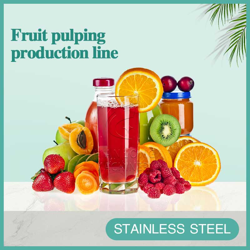 fruit pulping production line