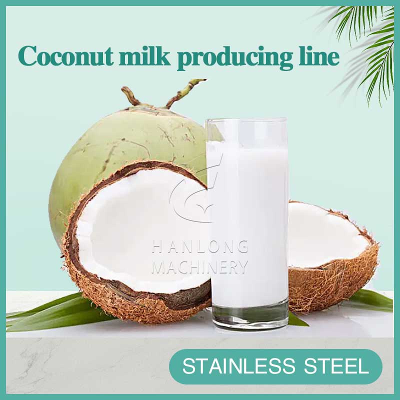 Coconut milk producing line